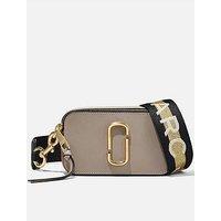 Marc Jacobs The Snapshot Cross-Body Bag - Cement/Brown