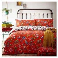 Furn Pomelo Reversible Duvet Cover Set - Orange