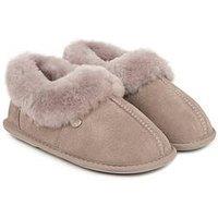 Just Sheepskin Full Back Sheepskin Slipper - Grey