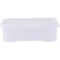 Wham Set Of 5 Clear Crystal Plastic Storage Boxes &Ndash; 32 Litres Each