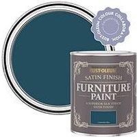 Rust-Oleum Satin Finish Washable Furniture Paint In Commodore Blue - 750 Ml Tin