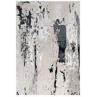 Asiatic Aurora Glacier Rug - Silver/Black