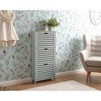 Gfw Bergen Three Tier Shoe Cabinet - Grey