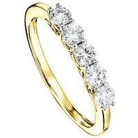Created Brilliance Elsie Created Brilliance 9Ct Yellow Gold 0.50Ct Lab Grown Diamond 5 Stone Ring