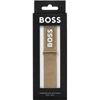 Boss Gents Boss #Tide Camel Ocean-Bound Velcro Apple Watch Strap