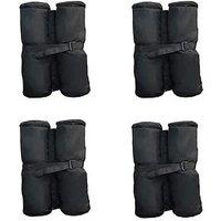 Outsunny 4-Piece Gazebo Sand Bag Weight Set - Black