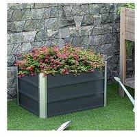 Outsunny Raised Garden Bed Elevated Metal Planter Box For Vegetables, Herbs, Flowers, 66L X 47W X 40Hcm