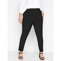 Yours Tapered Trouser 26In - Black
