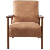 Very Home Ethan Faux Leather Accent Armchair - Tan - Fsc Certified