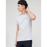 Lacoste Pima Cotton Small Logo T Shirt - Light Grey