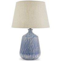 Very Home Modern Riveria Blue Scratch Table Lamp