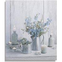 Art For The Home Something Blue Led Canvas Wall Art