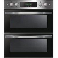 Candy Fci7D405X Built In Double Oven With Easy Clean Enamel - Black Glass With Stainless Steel - Oven With Installation