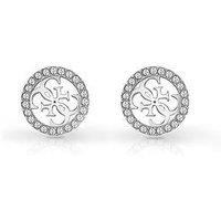 Guess Studs Party 12Mm 4G Logo Stud Earrings Silver