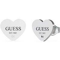 Guess Studs Party 11Mm Plain Heart Stud Earrings