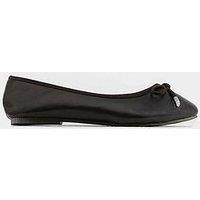 Yours Wide Fit Blais&Eacute; Classic Ballerina - Black