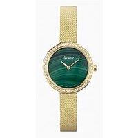 Accurist Jewellery Womens Gold Stainless Steel Mesh Analogue Watch