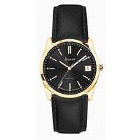 Accurist Everyday Womens Black Leather Strap Analogue Watch