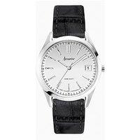 Accurist Everyday Unisex Black Leather Strap Analogue Watch