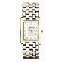 Accurist Rectangle Womens Two Tone Stainless Steel Bracelet Analogue Watch