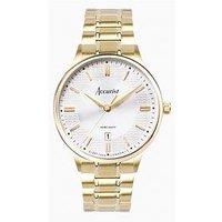Accurist Classic Mens Gold Stainless Steel Bracelet Analogue Watch