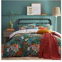 Furn Forage Teal Blue Duvet Cover Set