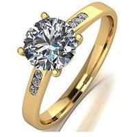 Moissanite 9Ct Gold 1.35Ct Moissanite Solitaire Ring