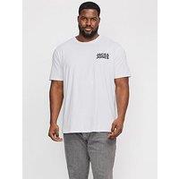 Jack & Jones Plus Corp Logo T-Shirt - White