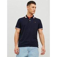 Jack & Jones Paulos Tipped Polo Shirt - Black