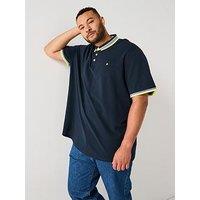 Jack & Jones Plus Paulos Polo Shirt - Navy
