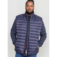 D555 Wickham 1 D555 Padded Gilet With Burgundy Lining