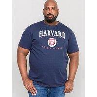 D555 Stapleford Official Harvard Print Crew Neck T-Shirt