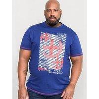 D555 Coming Home Football Print T-Shirt