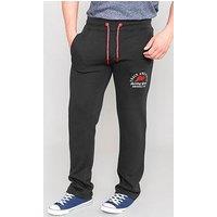 D555 Chilworth 1 Open Hem Jogger - Black
