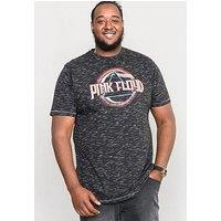 D555 Darkside Official Pink Floyd Printed Crew Neck T-Shirt
