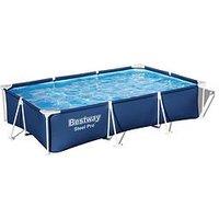 Bestway Steel Pro Rectangular 9Ft, 10-Inch X 6Ft 7-Inch Swimming Pool