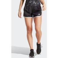 Adidas Women'S Marathon 2Response Running Shorts 1/2 - Black/White