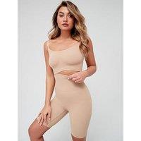 Everybody Shape Enhancing Seamless Mid Thigh Short - Beige