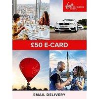 Virgin Experience Days Digital &Pound;50 Gift Card