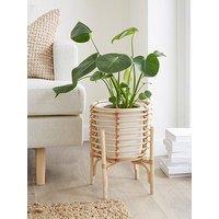 Very Home Rattan Standing Planter