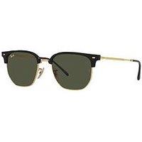 Ray-Ban New Clubmaster Irregular Sunglasses -Black