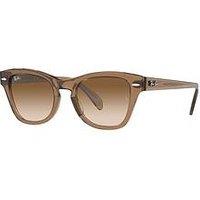 Ray-Ban Square Sunglasses - Transparent Light Brown