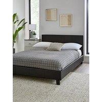 The Very Collection Marston Faux Leather Bed Frame With Mattress Options (Buy And Save!) - Black - Fsc Certified - Bed Frame Only