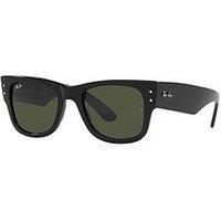Ray-Ban Mega Wayfarer Square Sunglasses - Black