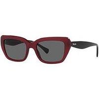 Ralph Rectangle Sunglasses - Shiny Opal Red