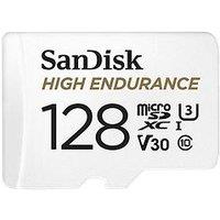 Sandisk High Endurance 128Gb Microsdxc Card With Adapter