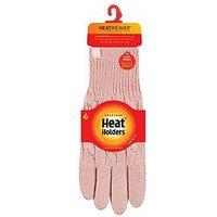 Heat Holders Willow Cable Gloves - Dusky Pink