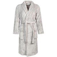Heat Holders Fleece Dressing Gown - Ice Grey