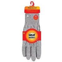Heat Holders Willow Cable Gloves - Light Grey