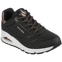 Skechers Uno Durabuck Slip-On Trainer - Black